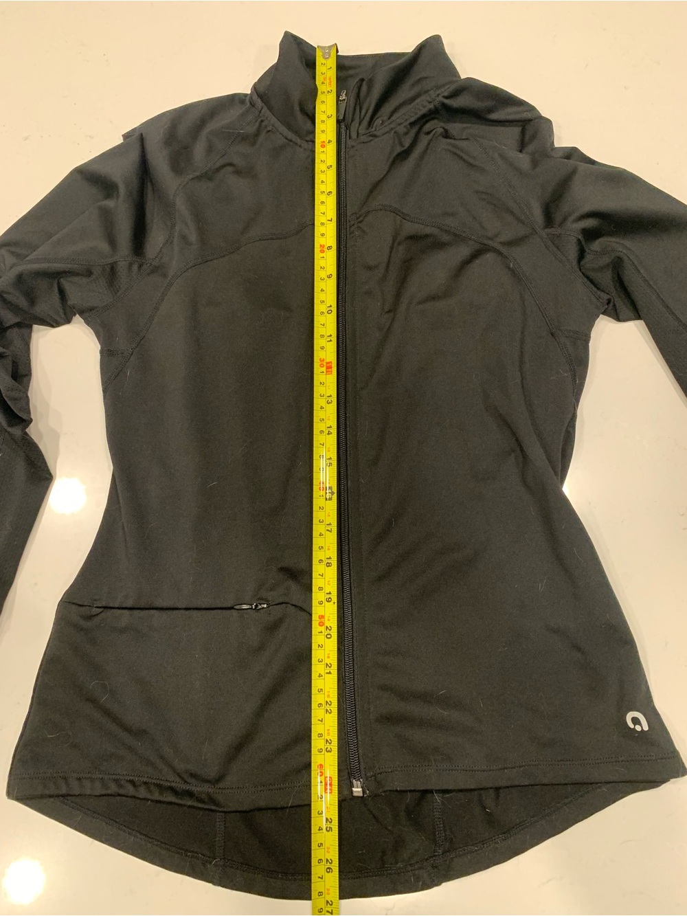 Black Hyba Athletic Zip-Front Sweater